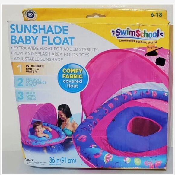 New Baby Swim School Float Pink 6-18 Months